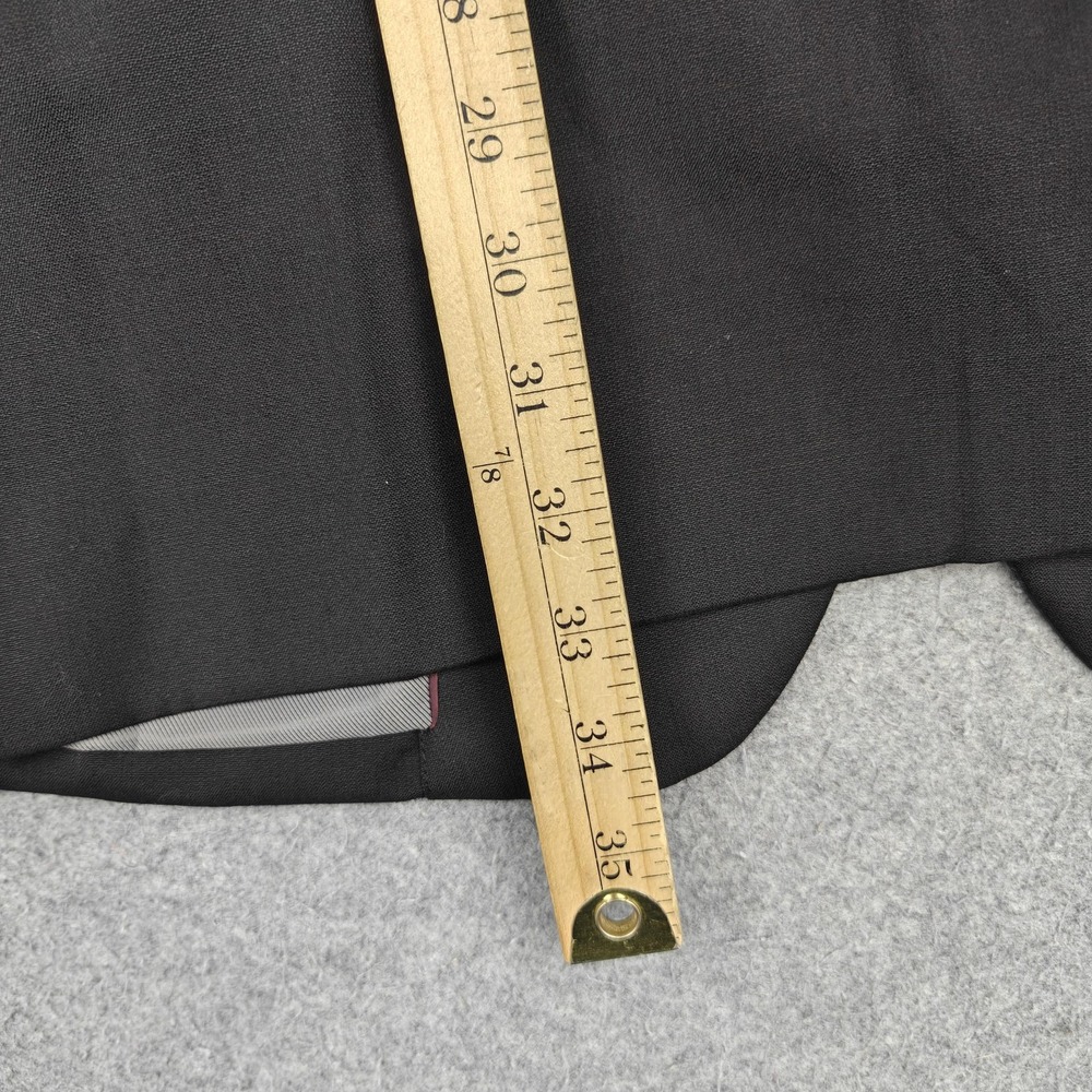 Pronto Uomo Blazer Mens 60L Big & Tall Black Wool Two Button Sport Coat Jacket - Picture 10 of 14